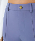 Pantalon cargo ajusté uni taille haute DayStretch avec poches zippées