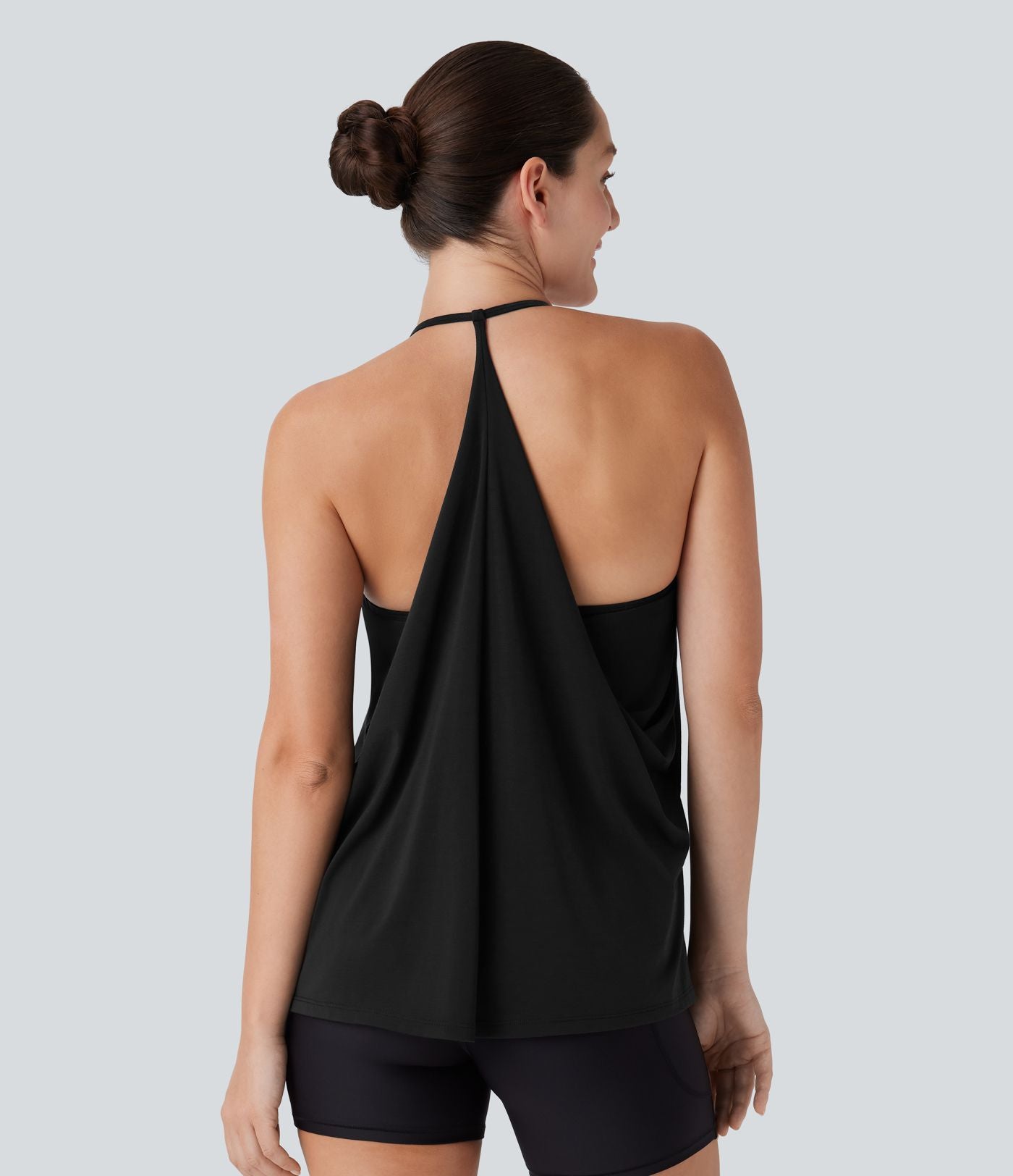 Softlyzero™ Airy Haut de yoga dos nu à encolure américaine sensation fraîcheur-UPF50+