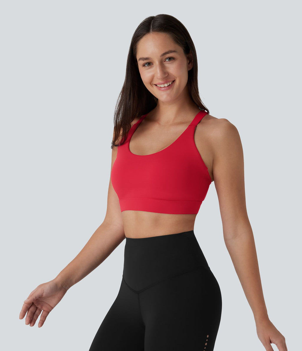 Brassière de sport entraînement SpeedWave™ soutien intermédiaire coques moulées perforé crochet réglable séchage rapide bonnets A-D
