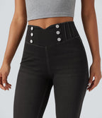 Legging 7/8 skinny en denim Halara Flex™ taille haute gainant avec poches