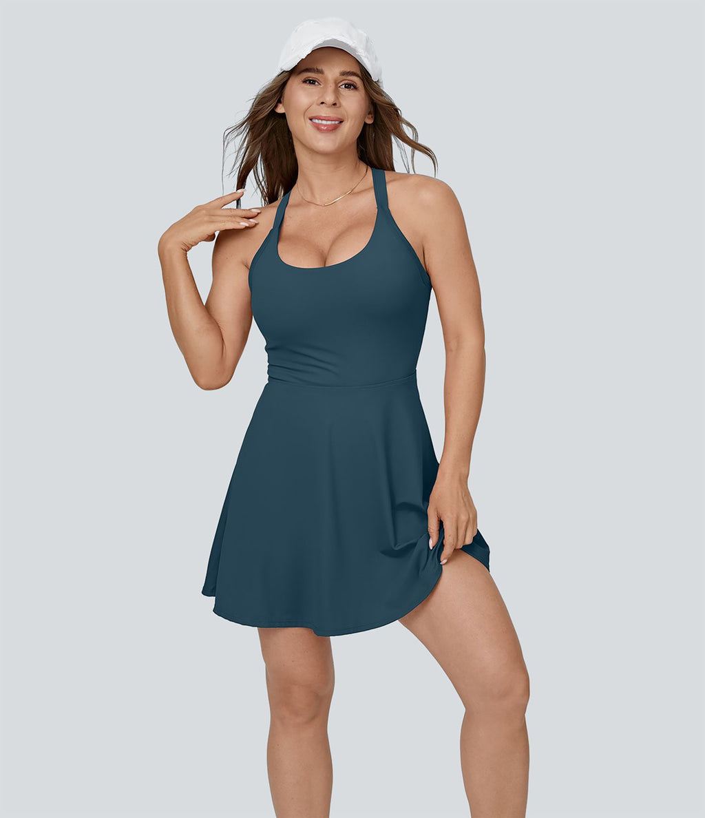 Robe de sport danse mini évasée E-G