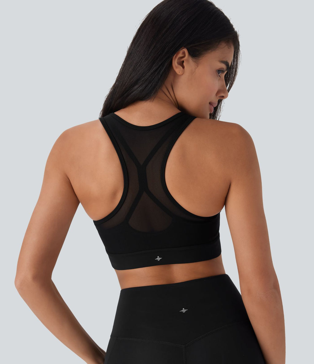 Brassière de sport entraînement SpeedWave™ soutien intermédiaire dos nageur mesh contrastant séchage rapide bonnets A-D