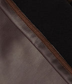 Pantalon évasé décontracté taille haute gainant en molleton PU extensible avec poches