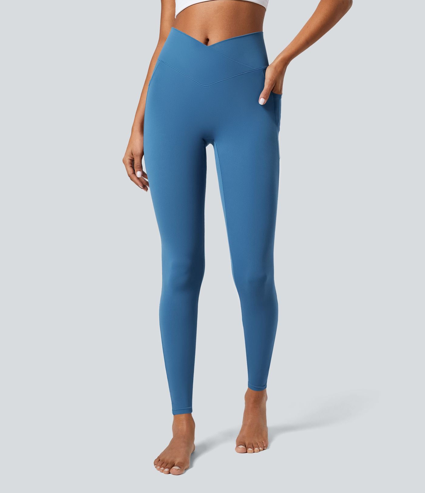 Softlyzero™ Legging Unis Poches Croisées