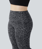Legging de yoga grande taille Halara UltraSculpt™ taille haute gainant imprimé léopard avec poches