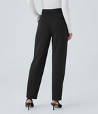 Pantalon de travail Halara Flex™ fuselé, taille haute, avec poches
