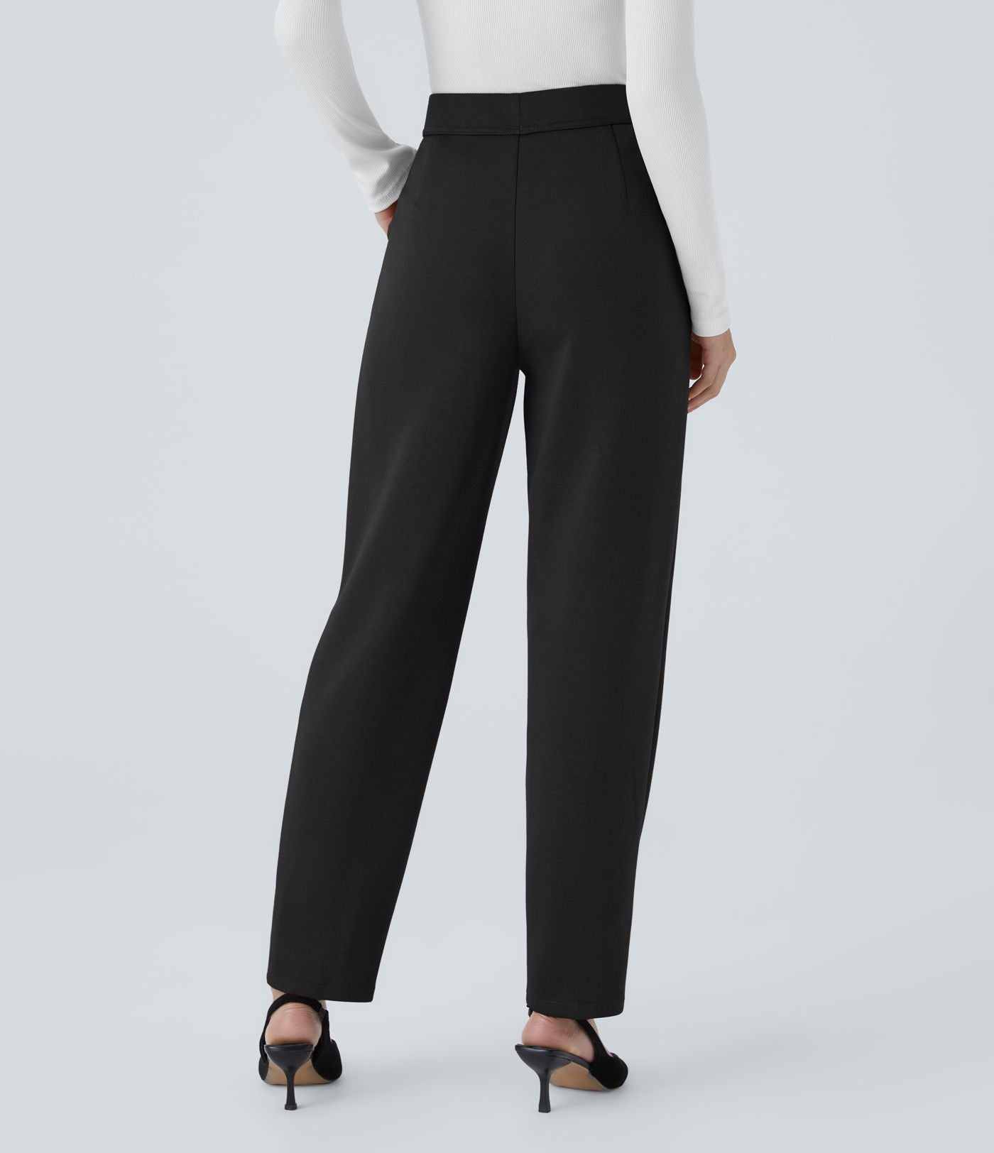 Pantalon de travail Halara Flex™ fuselé, taille haute, avec poches