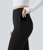 Pantalon de yoga bootcut gainant taille haute extra chaud Halara UltraSculpt™ avec poches