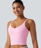 Débardeur de yoga court OneForm Seamless Flow, brassière intégrée