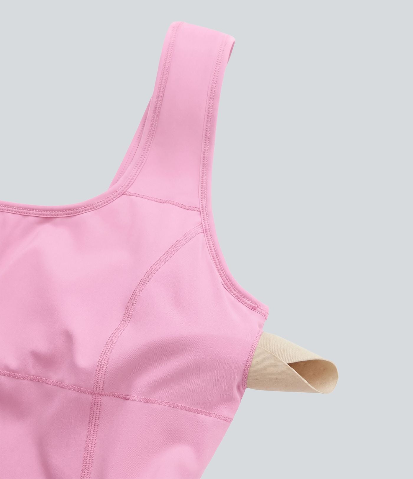 Softlyzero™ Airy Robe Sport de danse courte 2-en-1 avec dos nu croisé, encolure en U et poches latérales
