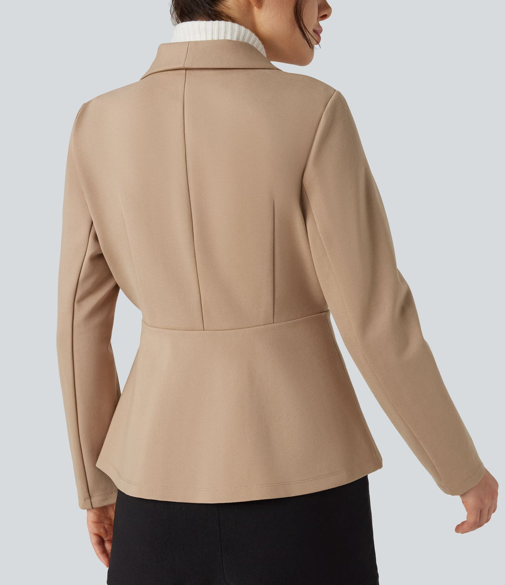 Blazer de travail col châle manches longues