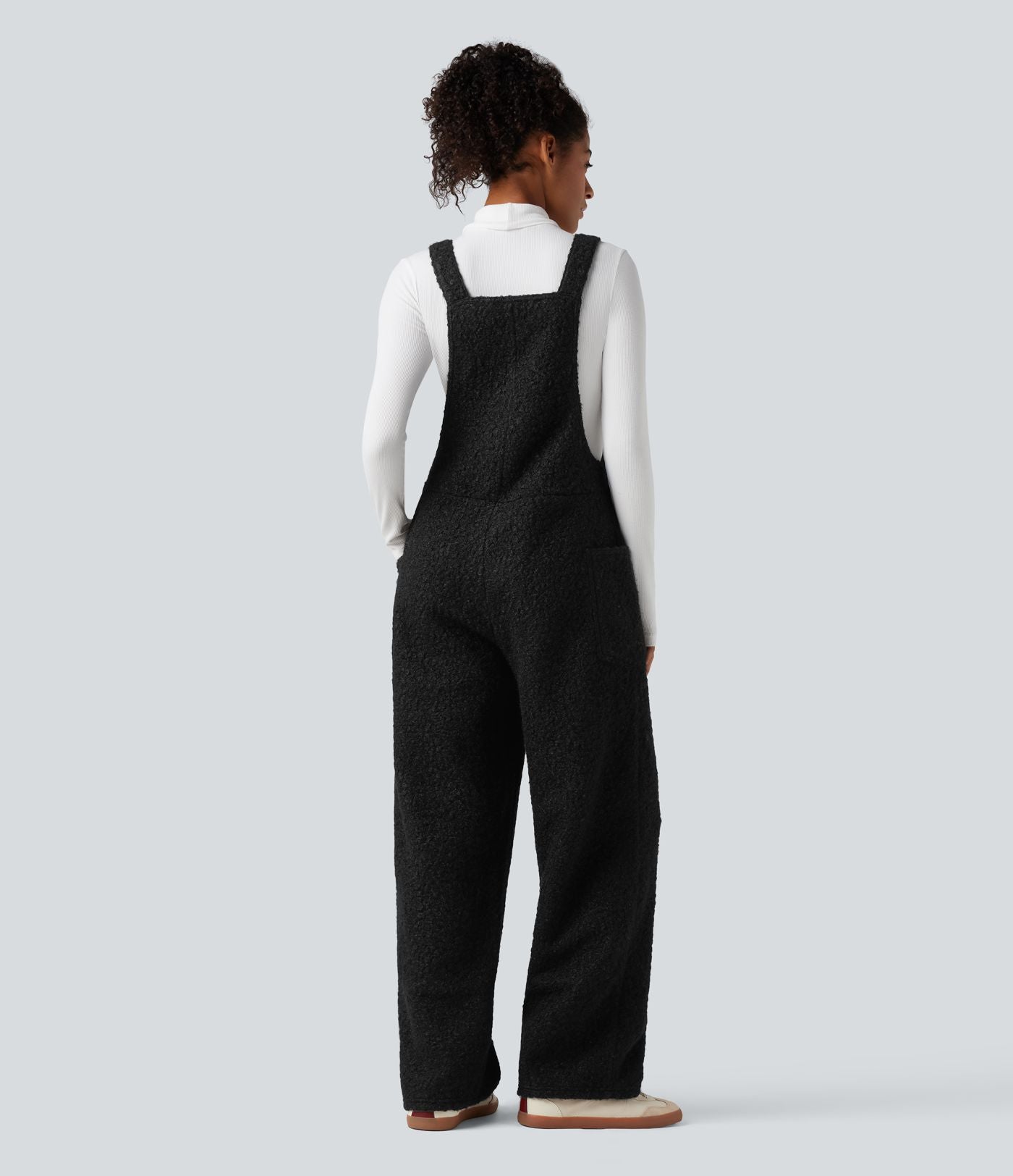 Salopette teddy col V avec poches