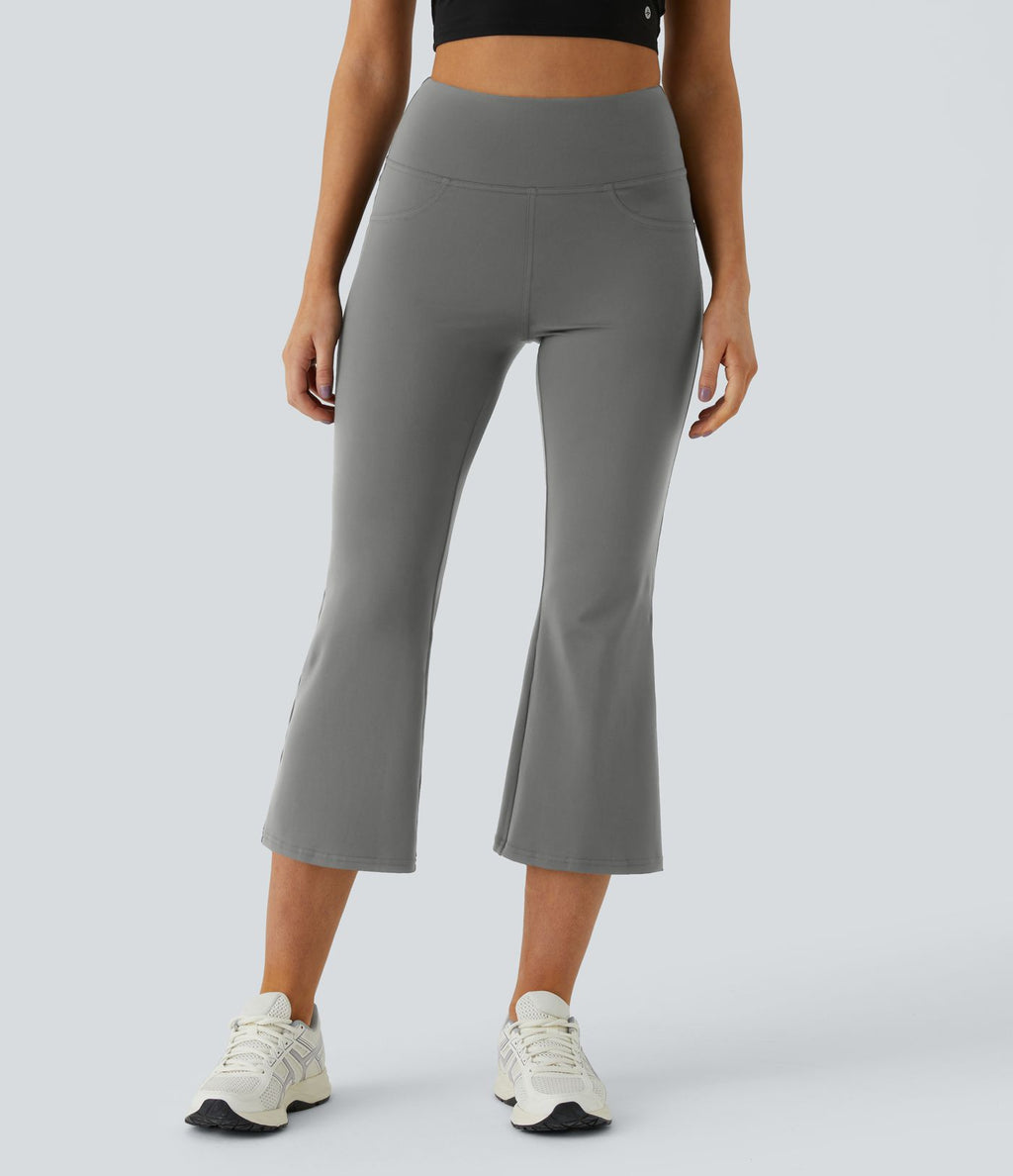 Legging yoga capri évasé taille haute DayStretch avec poches