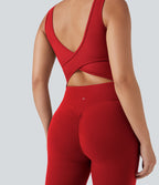 Combinaison de sport Halara UltraSculpt™ col V gainante push-up à poches