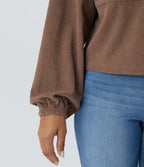 Veste décontractée en velours côtelé à col, boutonnage, manches longues et poches poitrine