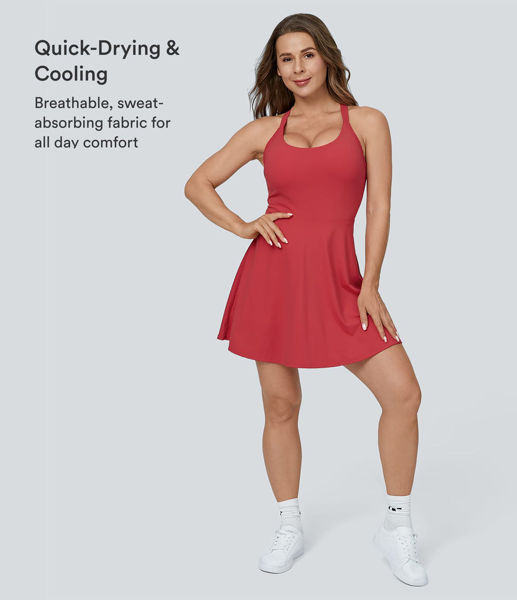 Robe de sport danse mini évasée E-G