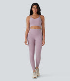 Legging 7/8 de yoga gainant galbant taille haute avec poches Halara UltraSculpt™