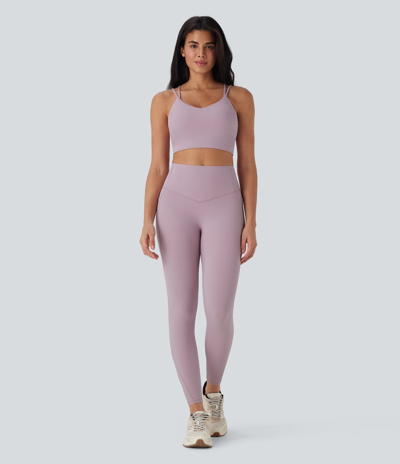 Legging 7/8 de yoga gainant galbant taille haute avec poches Halara UltraSculpt™