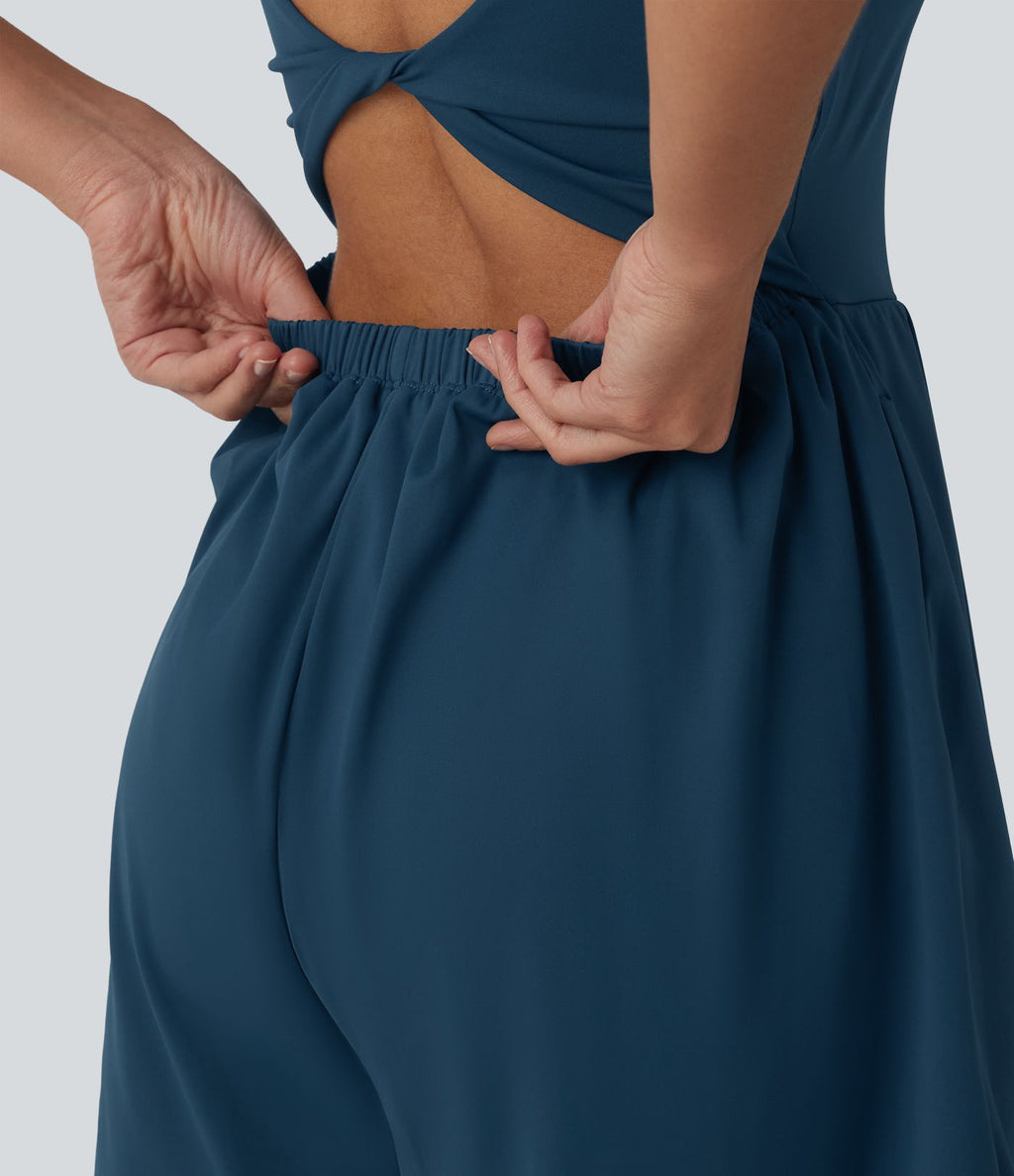 Combinaison de yoga SoftlyZero™ Airy 2-en-1 effet frais InstantCool à doubles bretelles avec brassière intégrée et poches, accès facile Easy Peasy