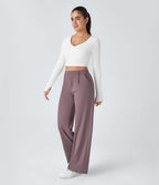 Pantalon tailleur Halara Flex™ DayStretch coupe droite taille haute avec poches