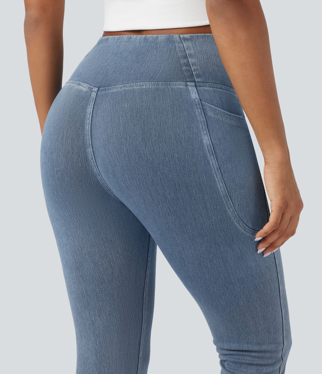 Halara Flex™ Jegging Travail Tricoté Extensible Lavé Poche Latérale Croisée