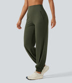 Jogging de yoga Halara UltraSculpt™ taille haute gainant coupe fuselée avec poches