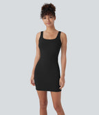 Robe débardeur danse mini ajustée décolleté carré DayStretch
