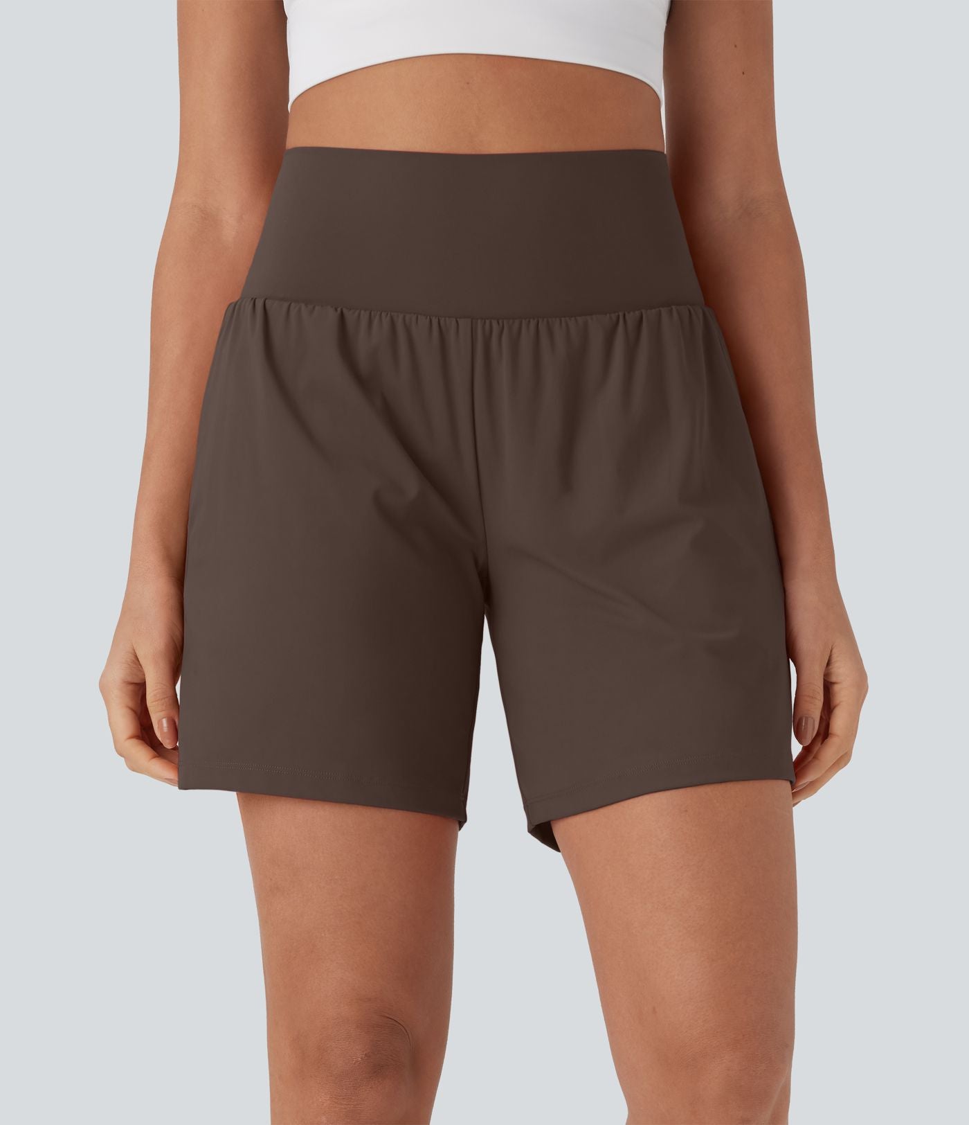 Short de yoga SoftlyZero™ Airy 2-en-1 taille très haute avec poches et effet frais InstantCool 17,5 cm