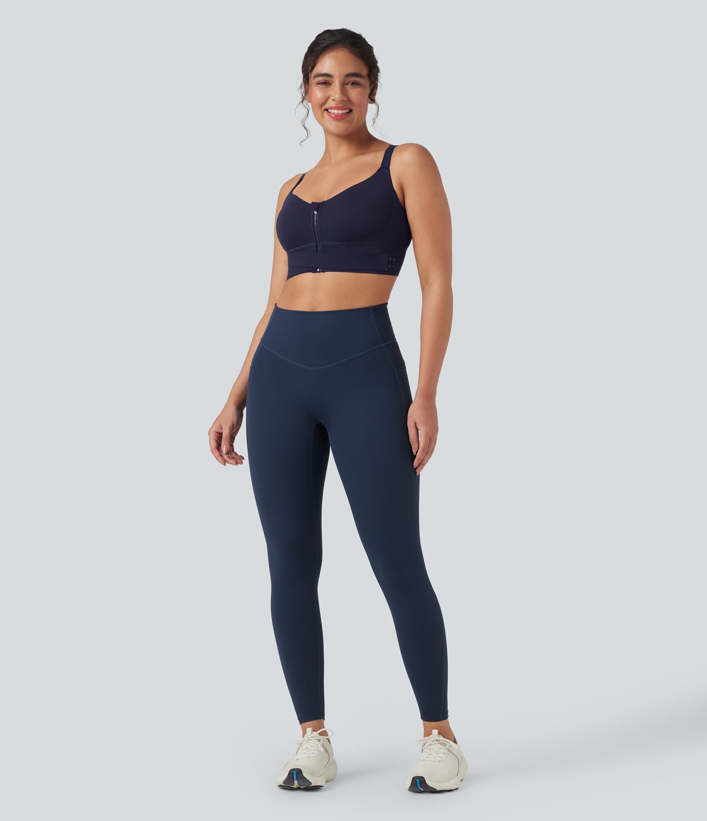 Brassière de sport course SpeedWave™ soutien intermédiaire push-up zip boucle réglable séchage rapide bonnets A-C
