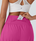 Short de yoga SoftlyZero™ Airy 2-en-1 taille très haute avec poches et effet frais InstantCool 17,5 cm