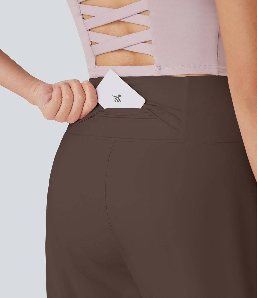Bermuda SoftlyZero™ Airy de yoga taille haute avec poches multiples et effet frais InstantCool