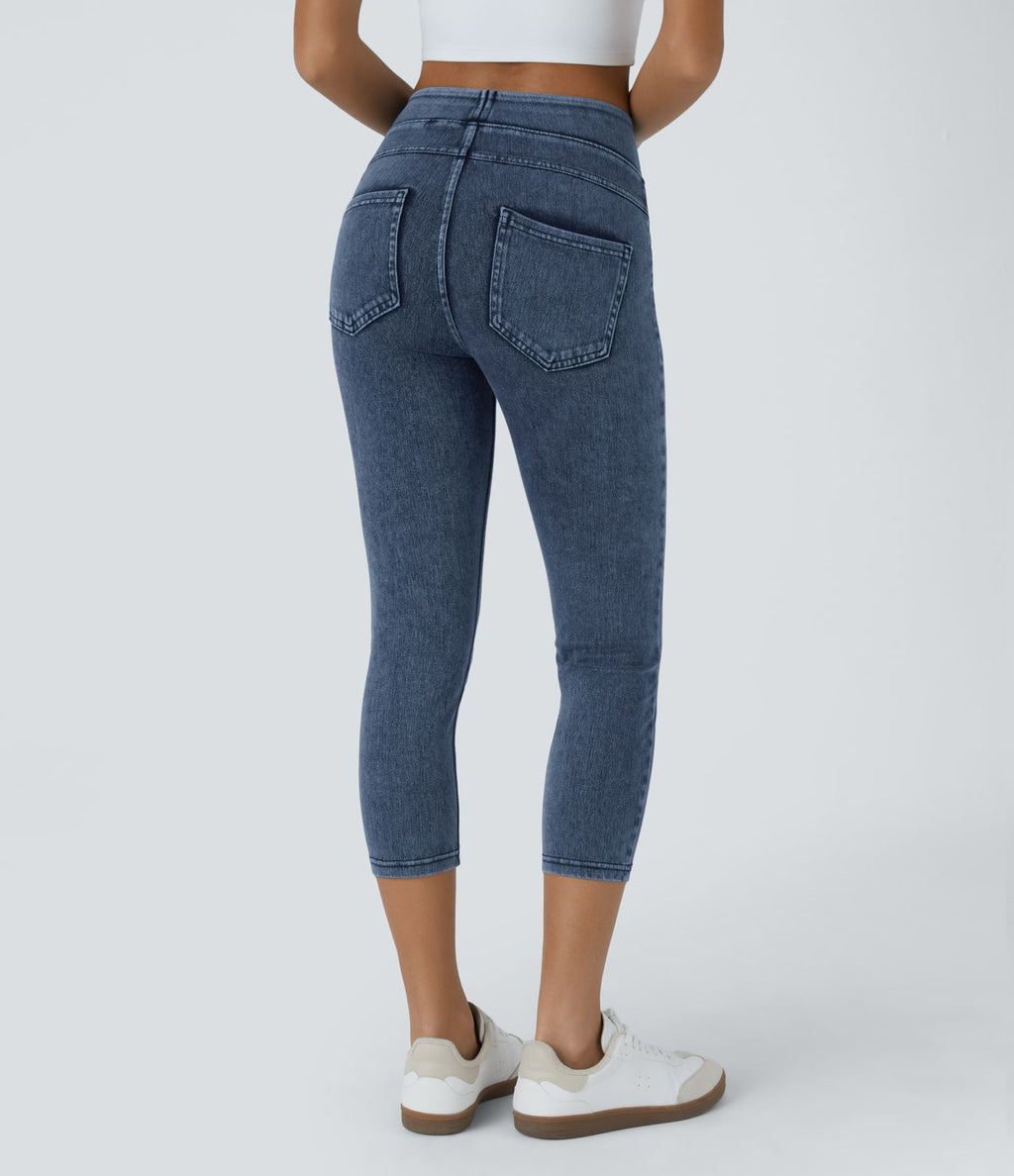 Halara Flex™ Jegging Capri Taille Haute Extensible Poche Latérale Arrière