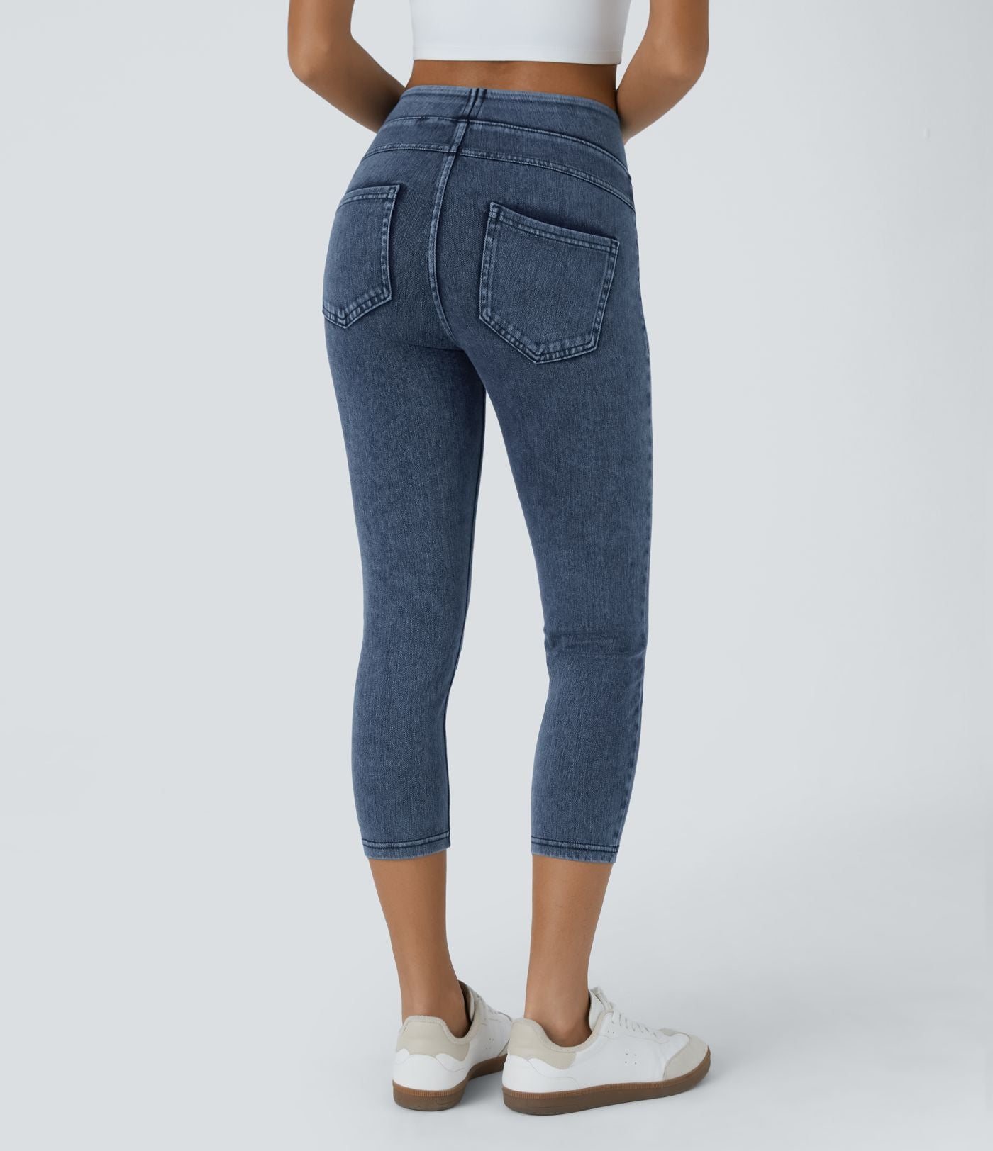 Halara Flex™ Jegging Capri Taille Haute Extensible Poche Latérale Arrière