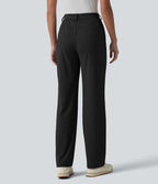 Pantalon de golf droit taille haute séchage rapide avec poches – UPF 40+