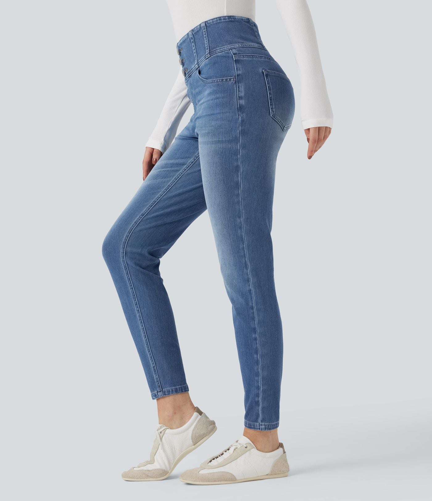 Jean skinny Halara Flex™ taille haute avec poches