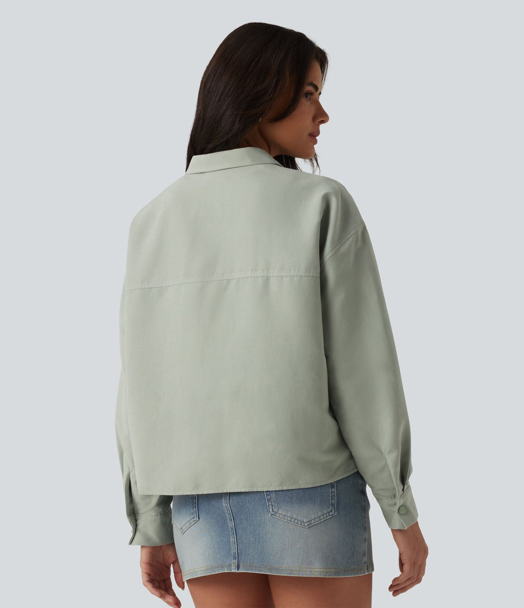 Veste décontractée manches longues avec poches
