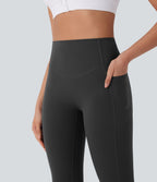 Legging de yoga gainant galbant taille haute avec fronces et poches Halara UltraSculpt™