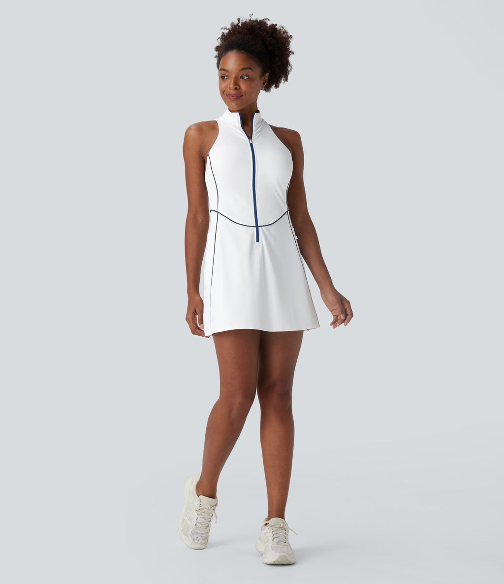 Robe golf active mini Softlyzero™ séchage rapide sans manches demi-zip avec poches latérales - Golf Tee