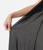 Robe nuisette mini de plage en mesh avec col V et dos noué