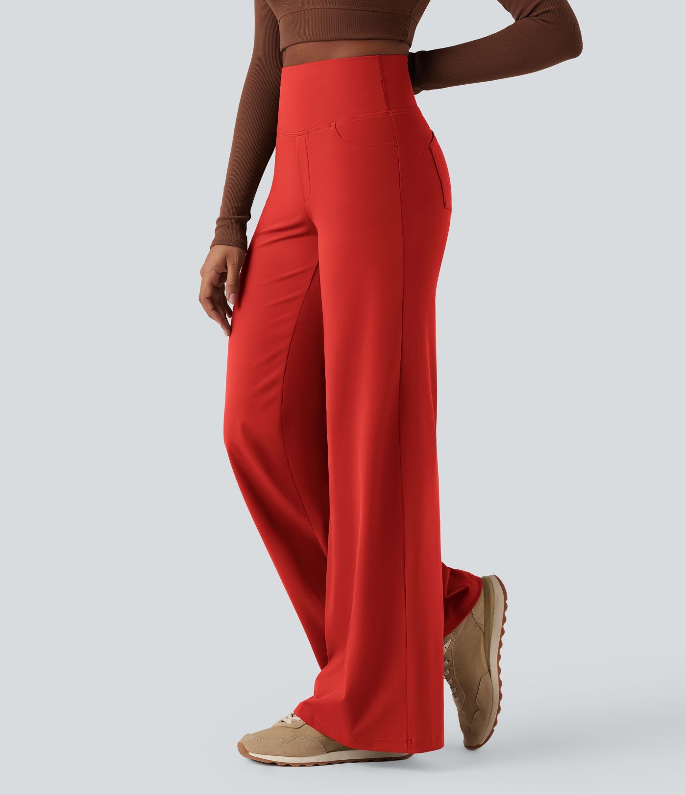 Pantalon yoga large gainant taille haute DayStretch avec poches