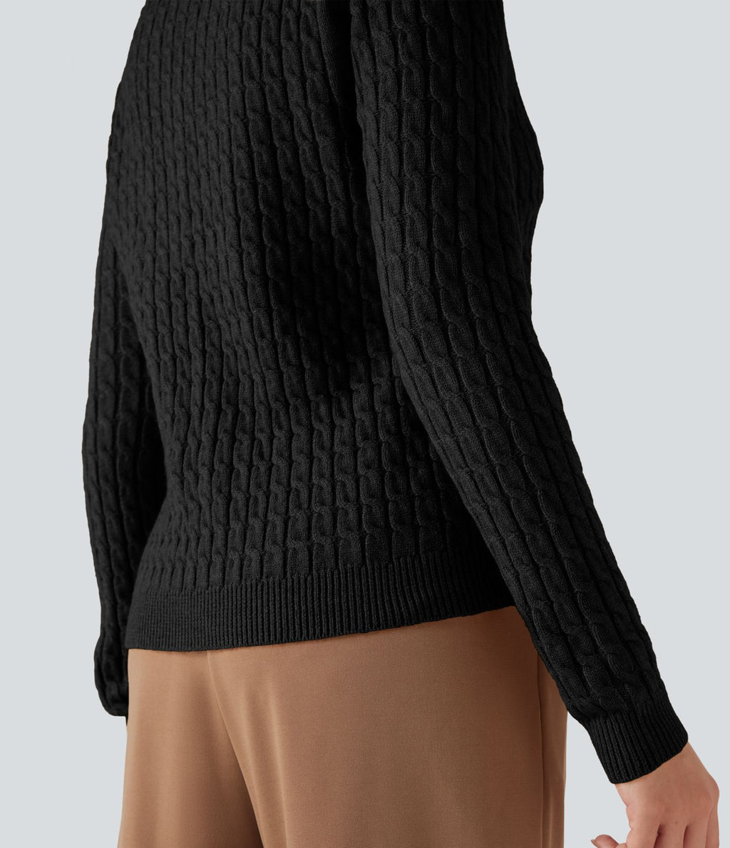 Cardigan col V torsadé