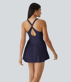 Robe de sport mini 2-en-1 Breezeful™ corset fluide séchage rapide avec poche padel/pickleball A-C