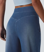 Halara Flex™ Jean large décontracté taille haute ventre plat avec poches