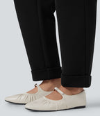 Pantalon décontracté SpacerTek™ taille haute, coupe fuselée avec poches