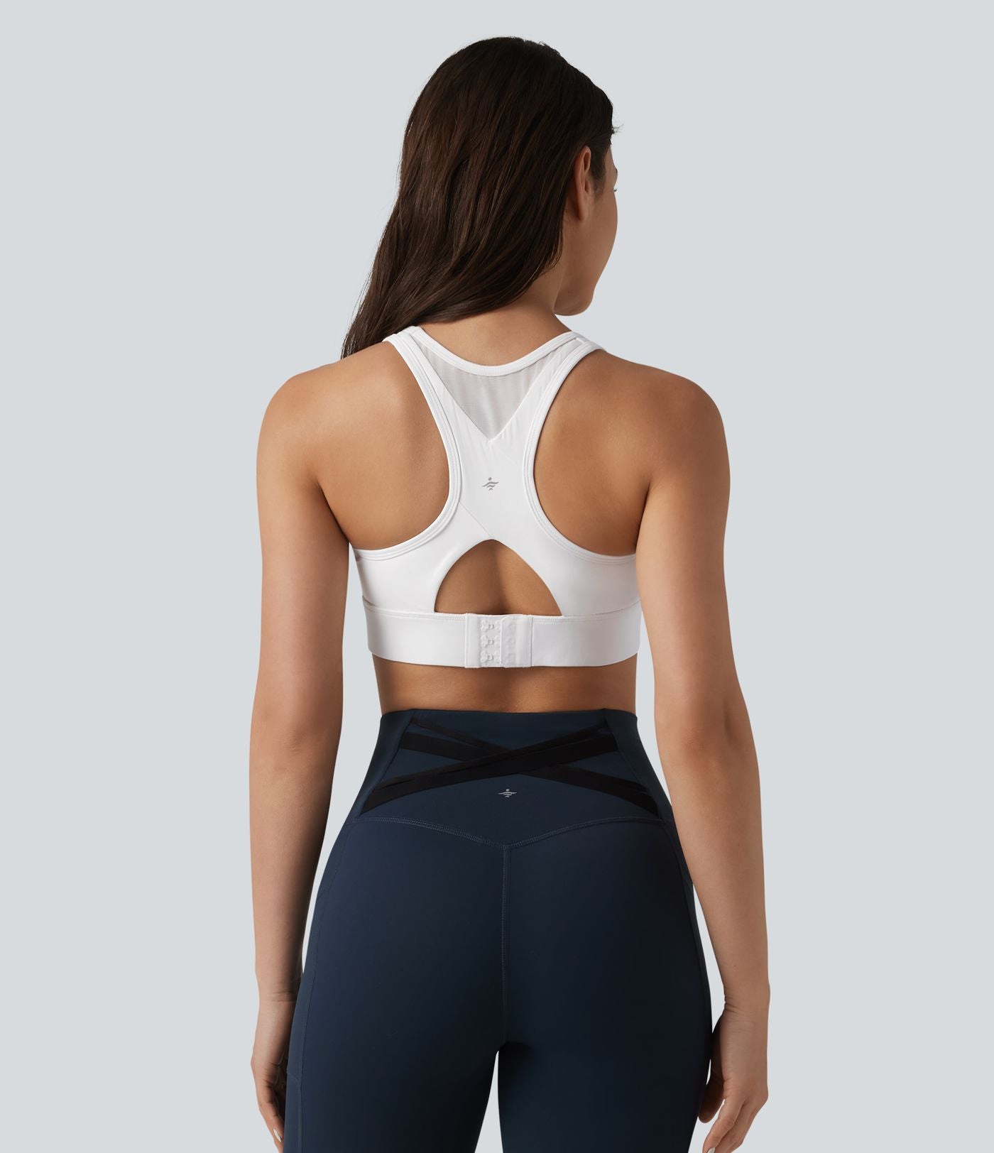 Halara UltraSculpt™ Brassière de sport d'entraînement maintien modéré, dos nageur avec boucle ajustable et mesh respirant