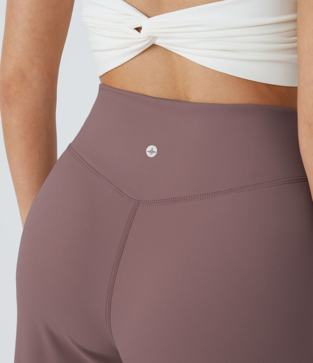 Pantalon yoga large croisé avec ourlet et poches DayStretch - Smile