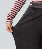Halara Flex™ Jean droit casual taille haute avec poches
