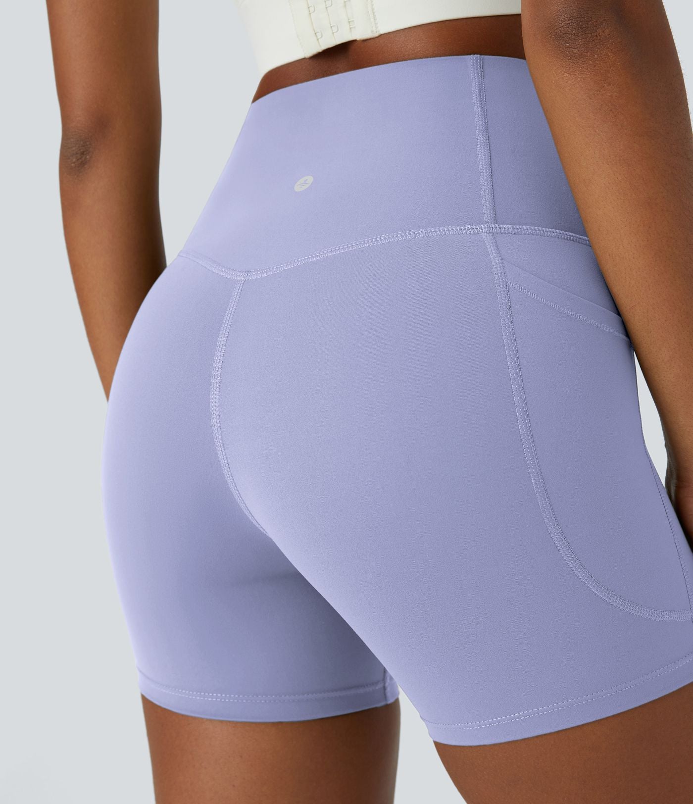 Short cycliste d'entraînement gainant taille haute UltraSculpt™ SoCinched à poches latérales 12,5 cm