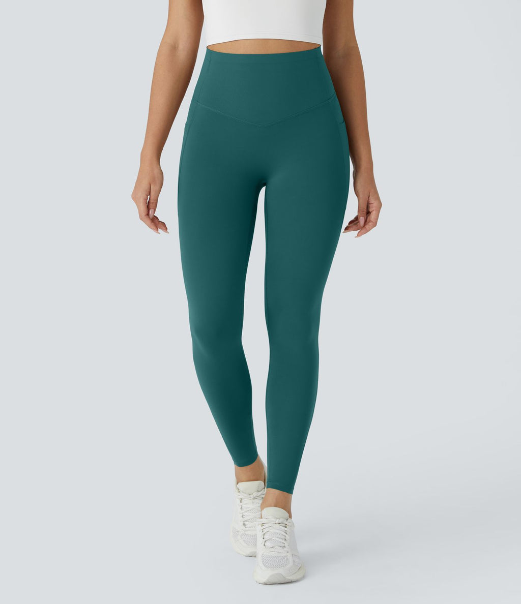 Legging d'entraînement gainant galbant taille haute avec poches Halara UltraSculpt™