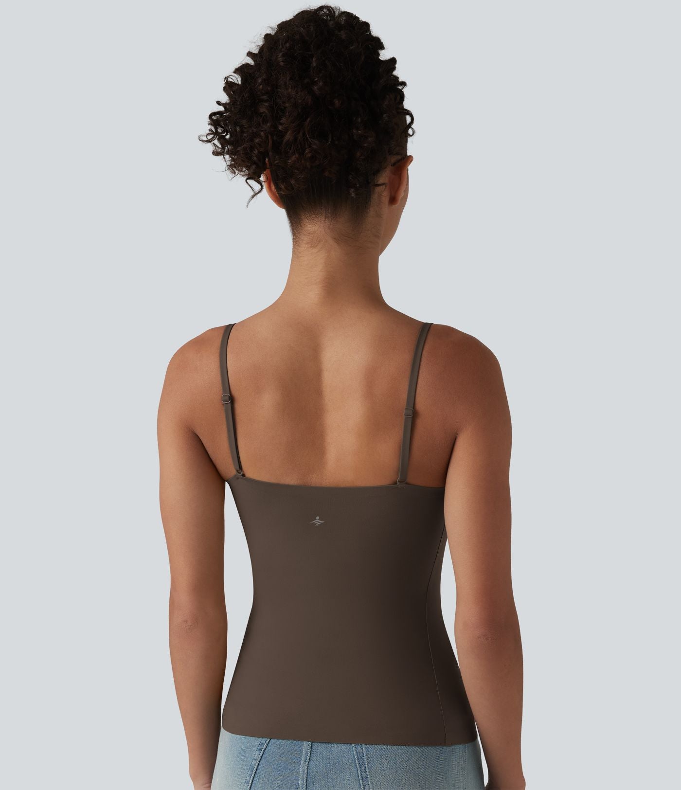 Débardeur décontracté à col rond et soutien-gorge intégré, bonnets BE